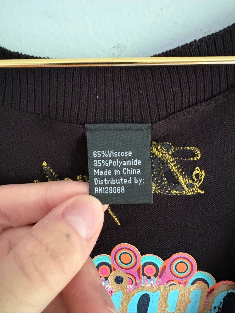 Desigual Mandala Y2K Knit Dress with sequins & embroidery - Picture 7 of 9